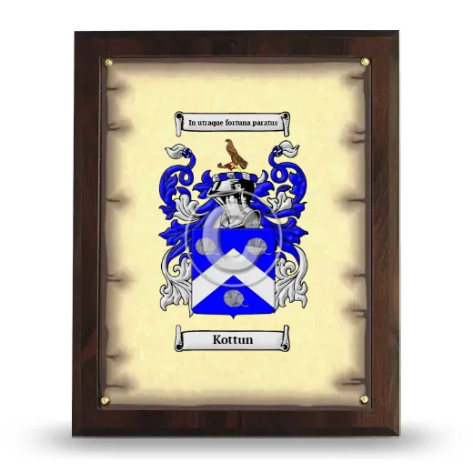 Kottun Coat of Arms Plaque