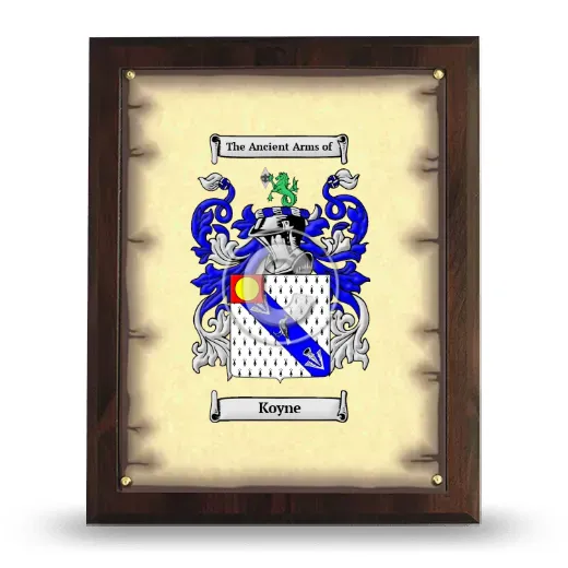 Koyne Coat of Arms Plaque
