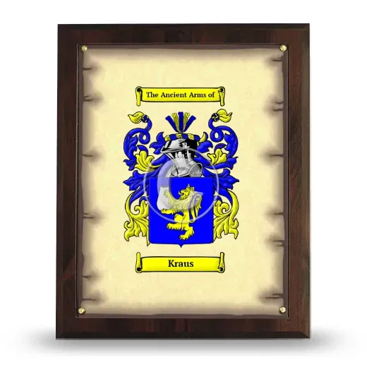 Kraus Coat of Arms Plaque