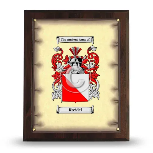 Kreidel Coat of Arms Plaque