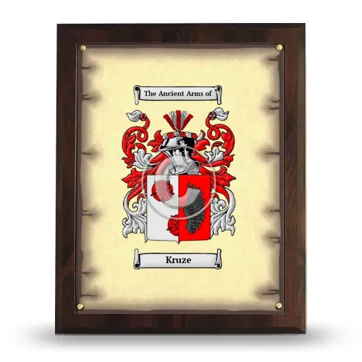 Kruze Coat of Arms Plaque
