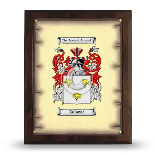 Kubovic Coat of Arms Plaque