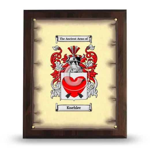 Kuehler Coat of Arms Plaque