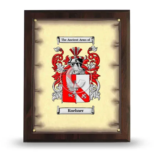 Kuehner Coat of Arms Plaque