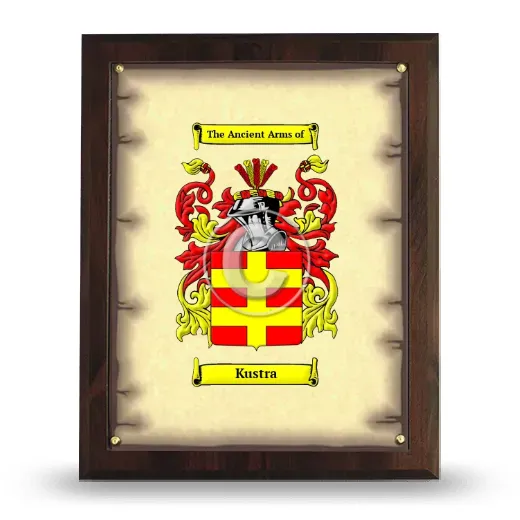 Kustra Coat of Arms Plaque