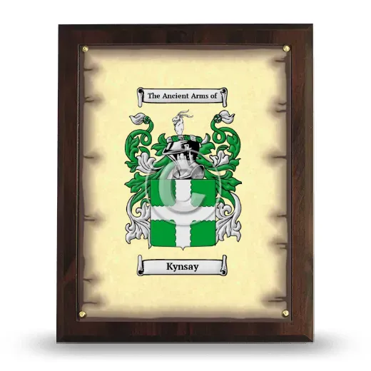 Kynsay Coat of Arms Plaque