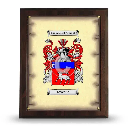Lévèque Coat of Arms Plaque