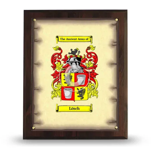 Lösch Coat of Arms Plaque