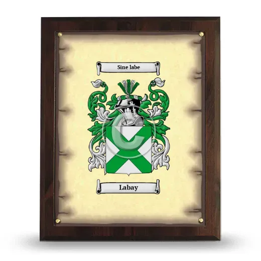 Labay Coat of Arms Plaque