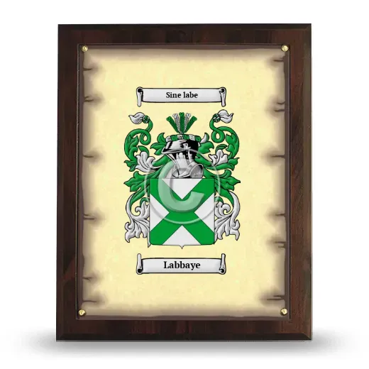 Labbaye Coat of Arms Plaque