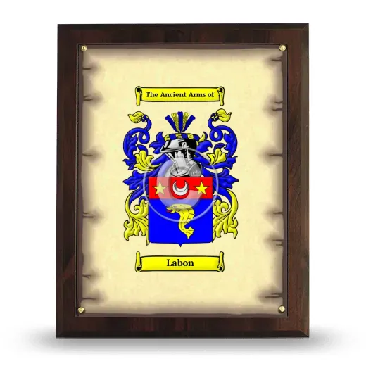 Labon Coat of Arms Plaque