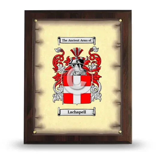 Lachapell Coat of Arms Plaque
