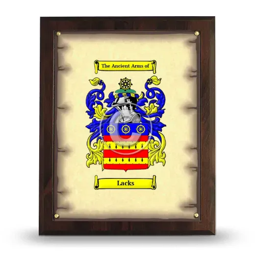 Lacks Coat of Arms Plaque