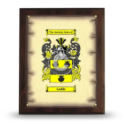 Ladde Coat of Arms Plaque
