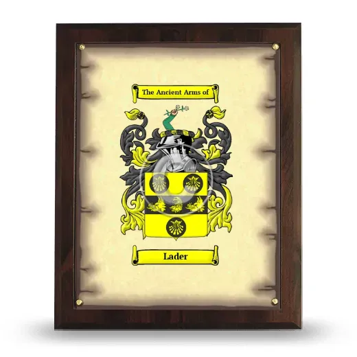 Lader Coat of Arms Plaque