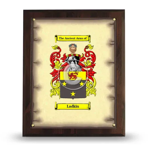 Ladkin Coat of Arms Plaque