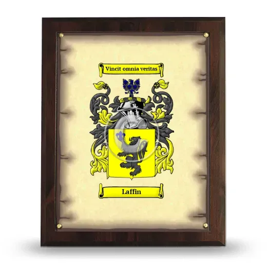 Laffin Coat of Arms Plaque