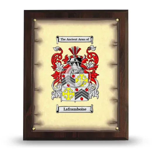 Laframboise Coat of Arms Plaque