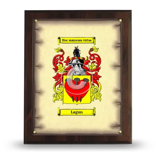 Lagun Coat of Arms Plaque
