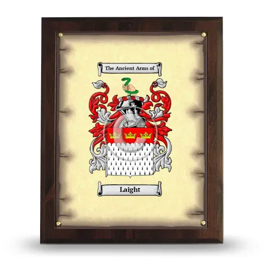 Laight Coat of Arms Plaque