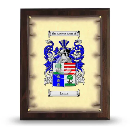 Lama Coat of Arms Plaque