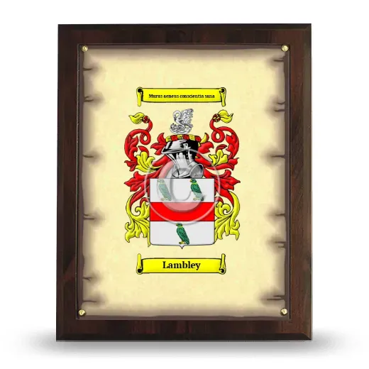 Lambley Coat of Arms Plaque