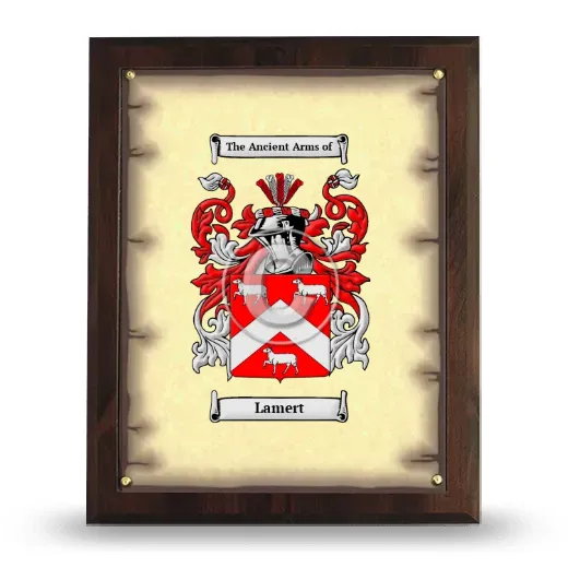 Lamert Coat of Arms Plaque