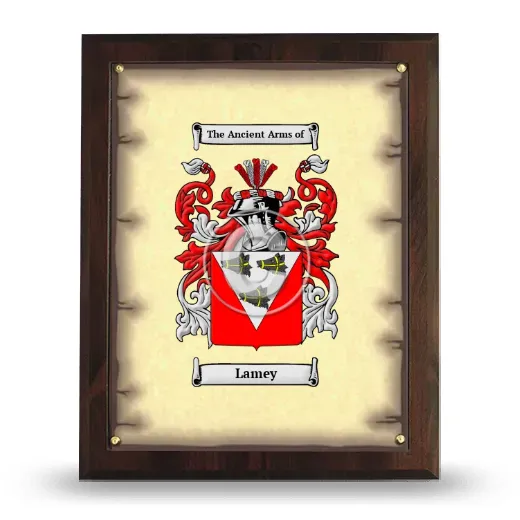 Lamey Coat of Arms Plaque