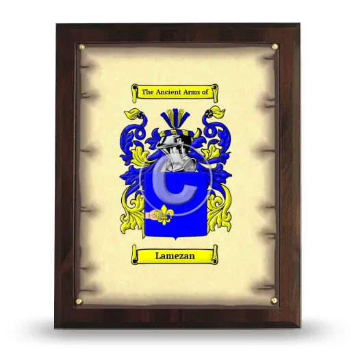 Lamezan Coat of Arms Plaque