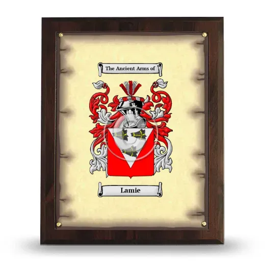 Lamie Coat of Arms Plaque