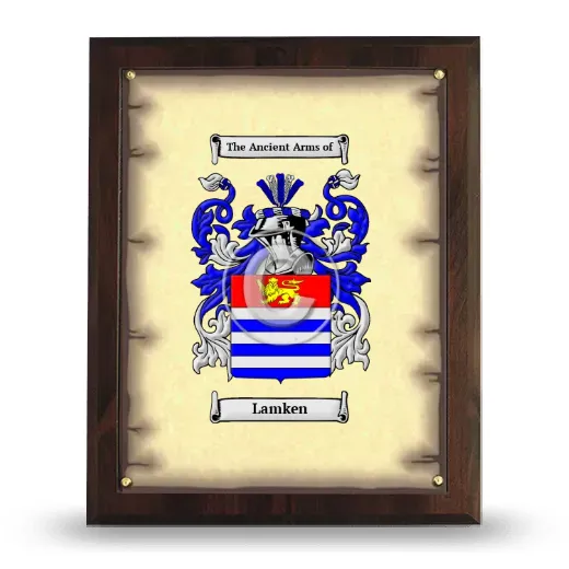 Lamken Coat of Arms Plaque