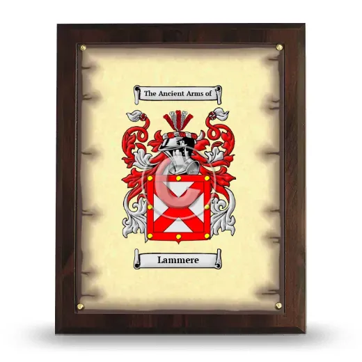 Lammere Coat of Arms Plaque