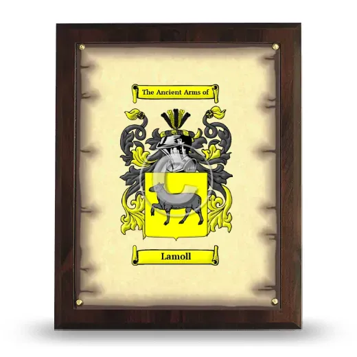 Lamoll Coat of Arms Plaque