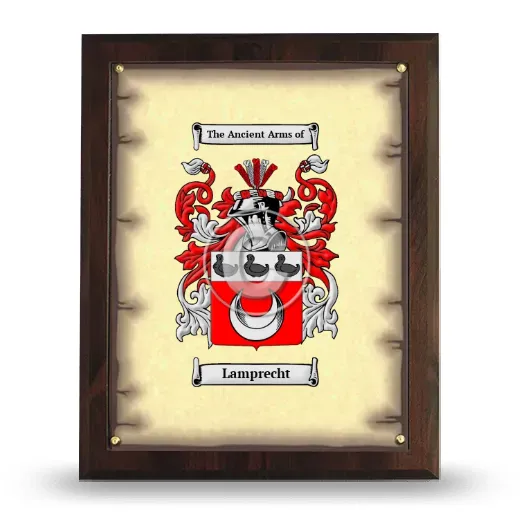 Lamprecht Coat of Arms Plaque