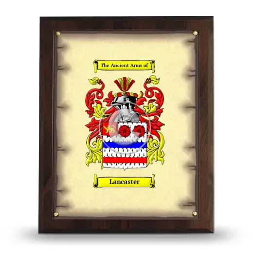Lancaster Coat of Arms Plaque