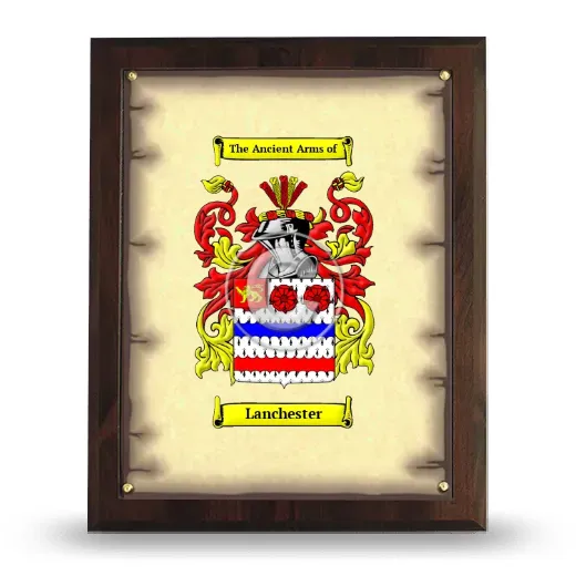 Lanchester Coat of Arms Plaque