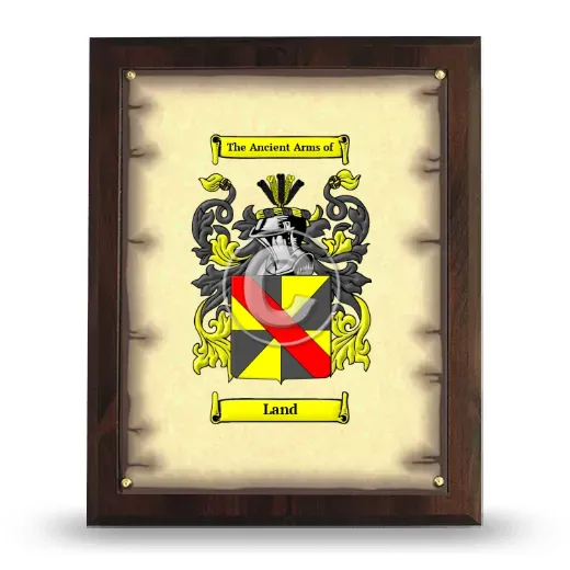 Land Coat of Arms Plaque