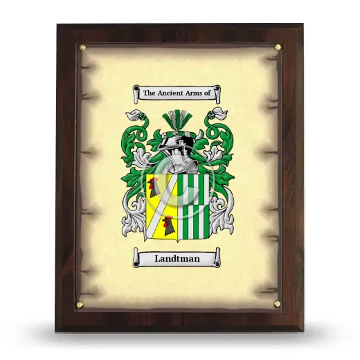 Landtman Coat of Arms Plaque