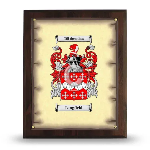 Langfield Coat of Arms Plaque