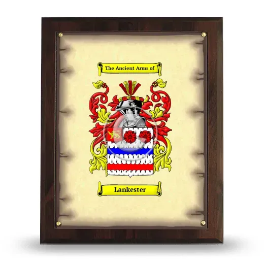Lankester Coat of Arms Plaque