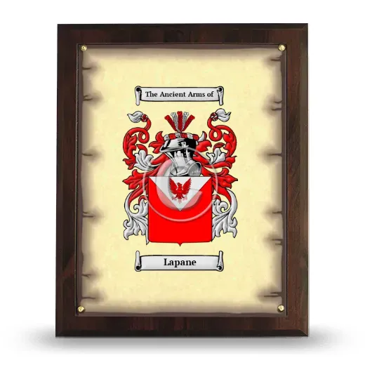 Lapane Coat of Arms Plaque