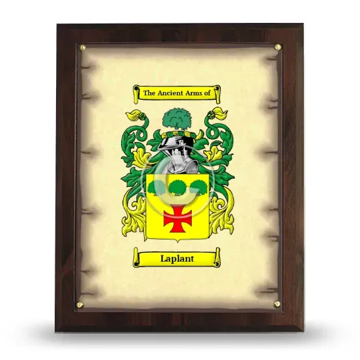 Laplant Coat of Arms Plaque