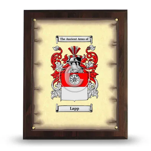 Lapp Coat of Arms Plaque