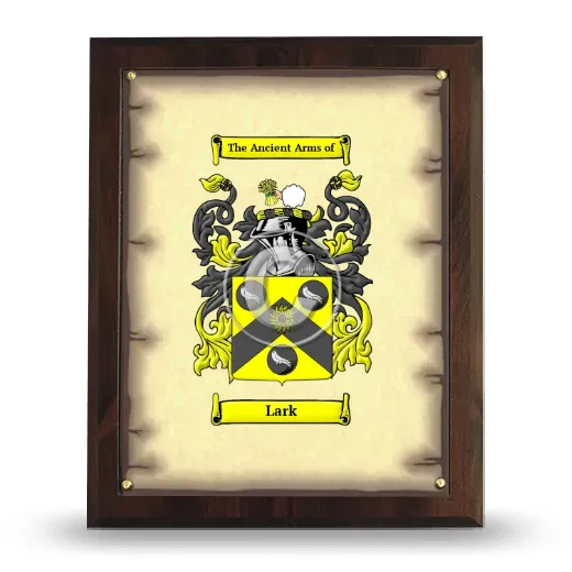 Lark Coat of Arms Plaque