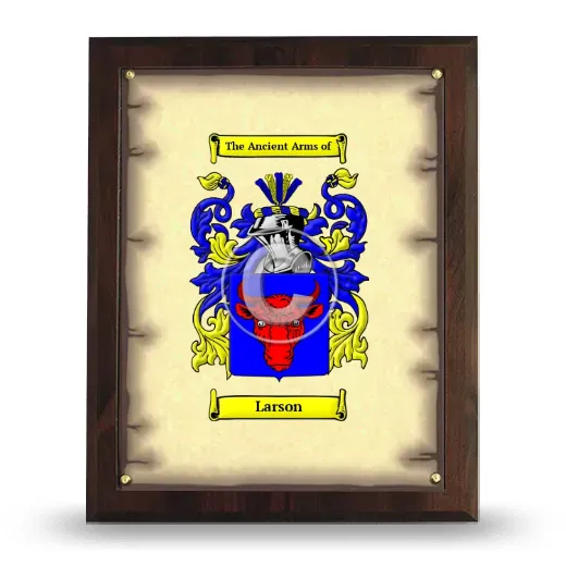 Larson Coat of Arms Plaque