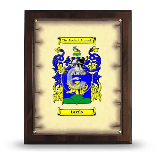 Laszlo Coat of Arms Plaque