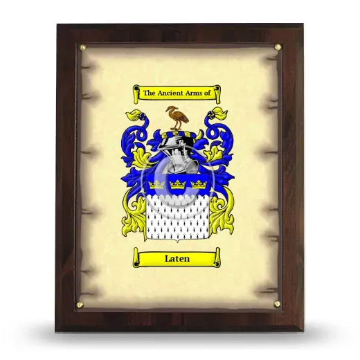 Laten Coat of Arms Plaque