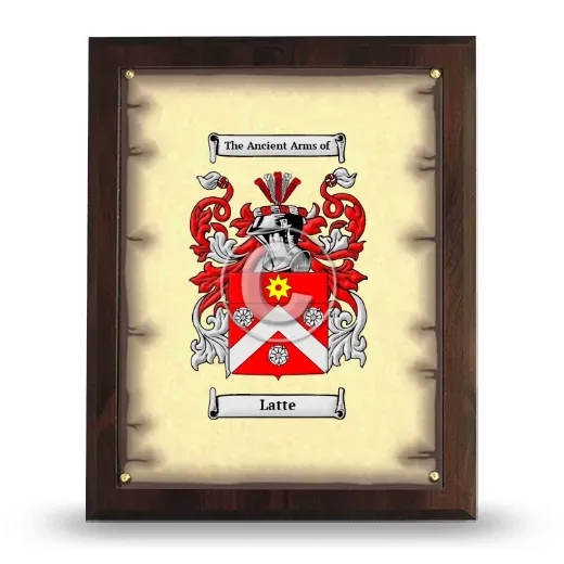 Latte Coat of Arms Plaque