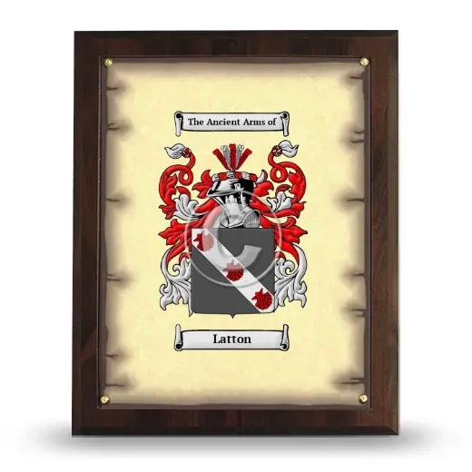 Latton Coat of Arms Plaque