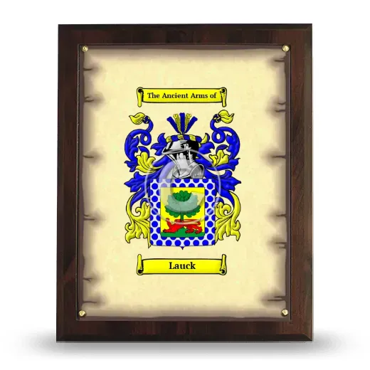 Lauck Coat of Arms Plaque